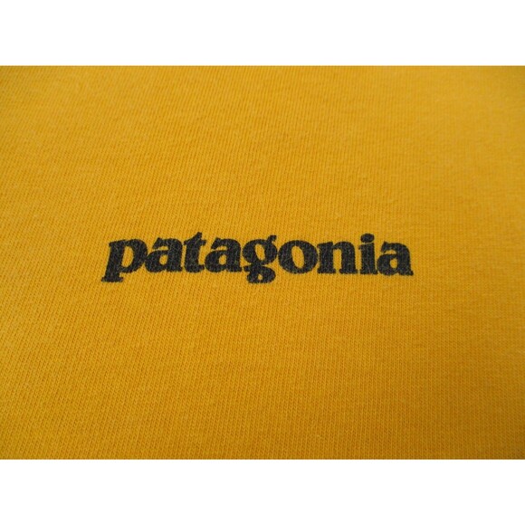 Patagonia Shirt Adult Large Yellow Organic Cotton Logo Lightweight Hiking Mens * - Picture 12 of 13